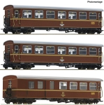 Roco 6240006 - H0e - 3-tlg. Set Personenwagen Ötscherbär, NÖVOG, Ep. VI
